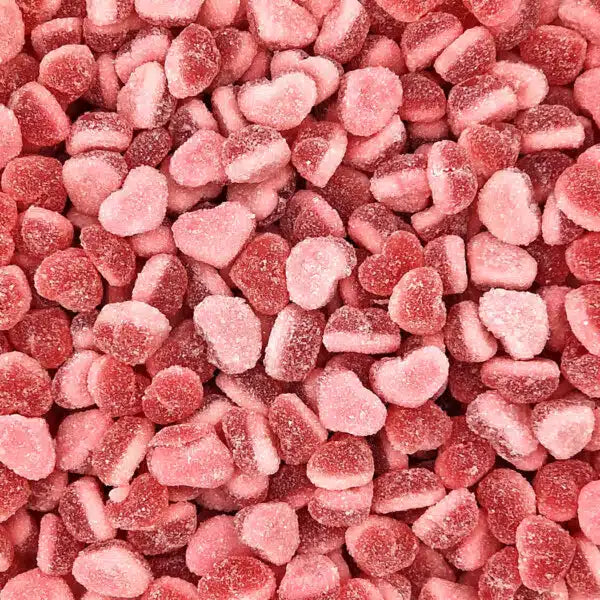 Fizzy Strawberry Hearts
