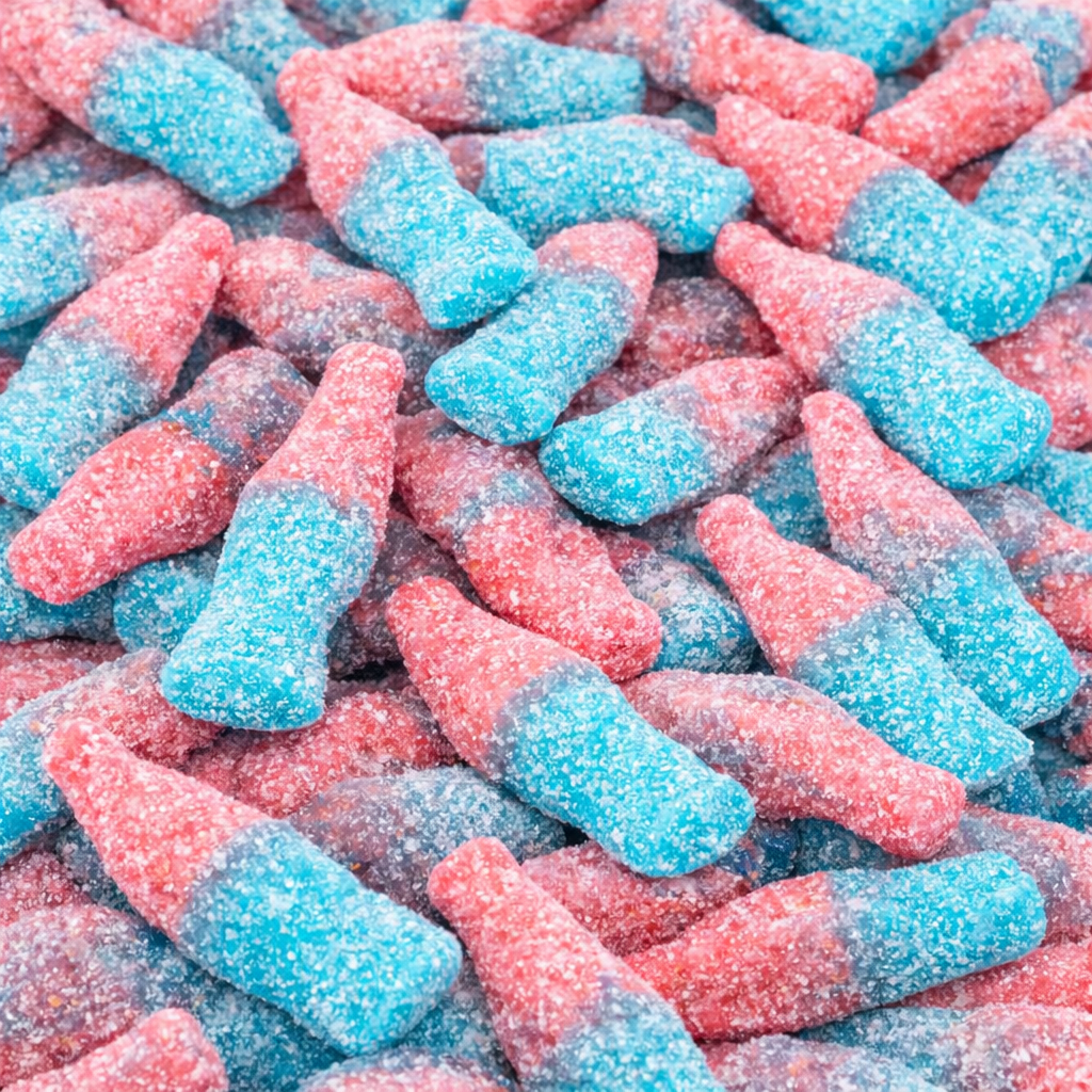 Mega Sour Bubblegum Bottles
